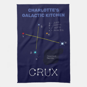 Southern Hemisphere Constellation Crux Kitchen Towel