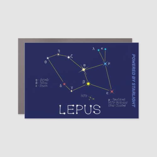 Southern Hemisphere Constellation Lepus Car Magnet
