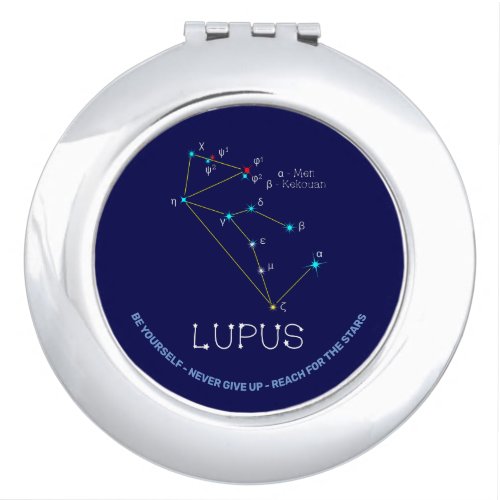Southern Hemisphere Constellation Lupus Compact Mirror