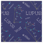 Southern Hemisphere Constellation Lupus Fabric