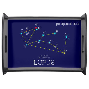 Southern Hemisphere Constellation Lupus Serving Tray