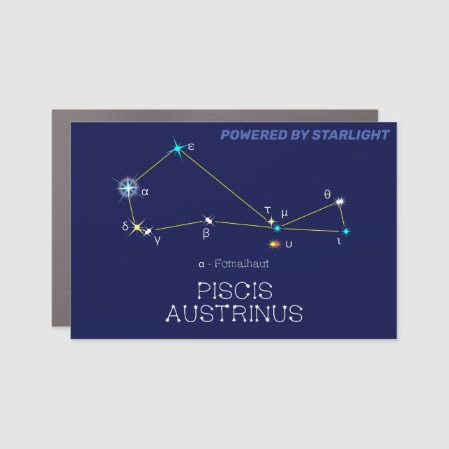 Southern Hemisphere Constellation Piscis Austrinus Car Magnet (Front)