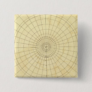 Southern Hemisphere Outline Pinback Button
