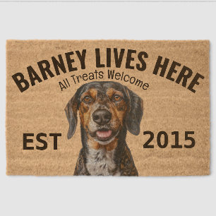 Southern Hound Personalized Fiber Doormat