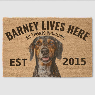 Southern Hound Personalized Fiber Doormat