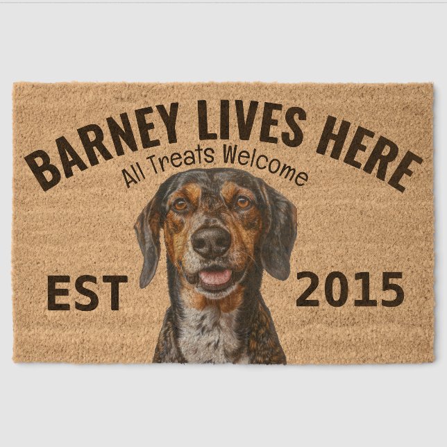 Southern Hound Personalized Fiber Doormat (Front)