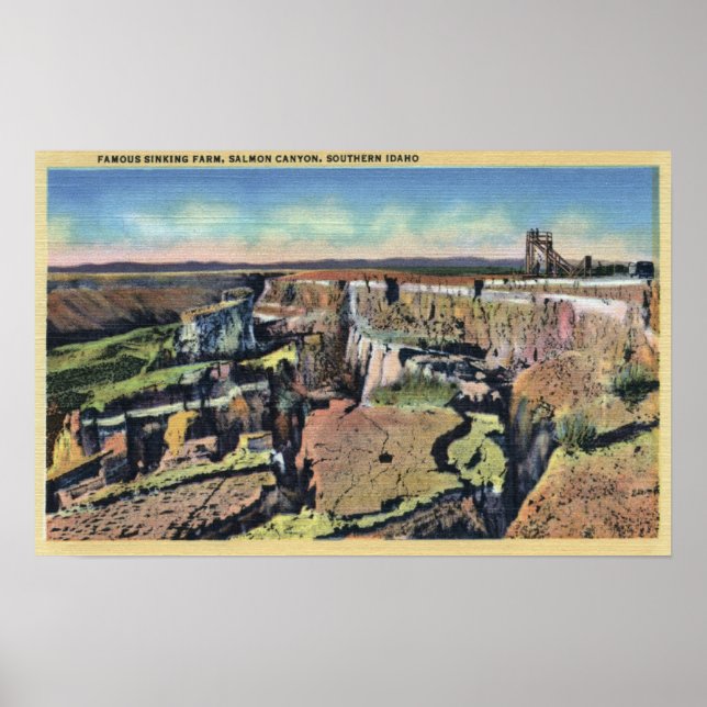 Southern Idaho - Famous Sinking Farm in Salmon Poster (Front)