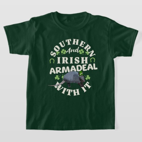 Southern Irish Armadillo Funny St Patricks Day T_Shirt