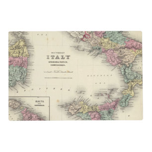 Southern Italy Kingdom Of Naples Placemat