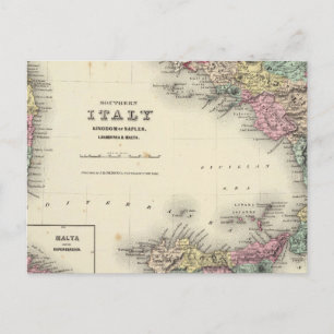 Southern Italy Kingdom Of Naples Postcard