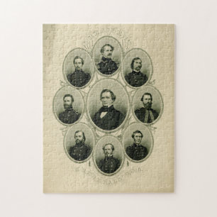 Southern Leaders of the Civil War Jigsaw Puzzle