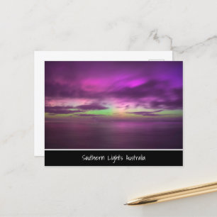 Southern Lights Australia - Night Sky Photo Postcard