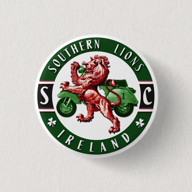 Southern Lions Scooter Club Button (Front)