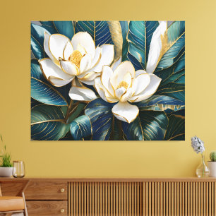 Southern Magnolia Art Canvas Print