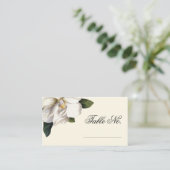 Southern Magnolia Botanical Wedding Escort Cards (Standing Front)