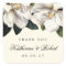 Southern Magnolia Botanical Wedding Favor Stickers