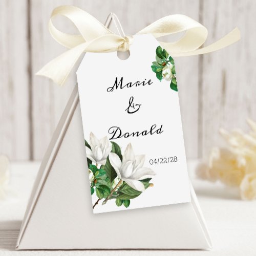 Southern Magnolia Flower Gift Tags