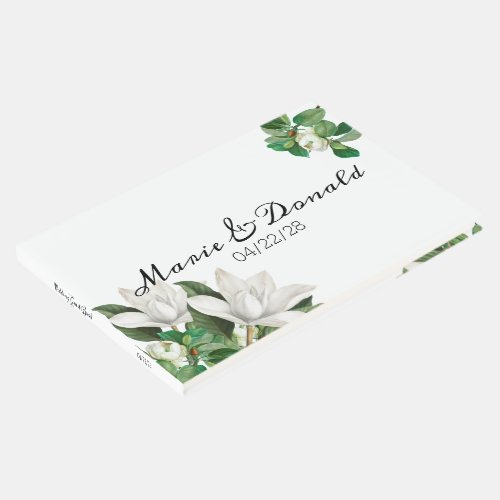 Southern Magnolia Flower Guest Book