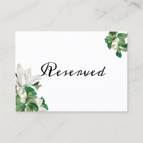 Southern Magnolia Flower Place Card