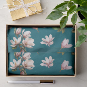 Southern Magnolia Flowers Tissue Paper