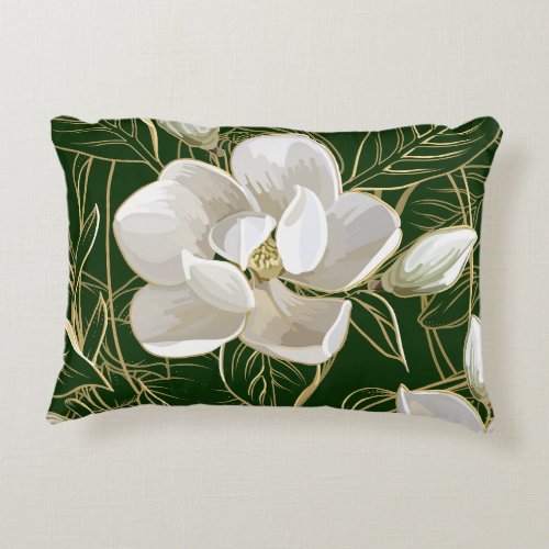 Southern Magnolias Christmas Accent Pillow