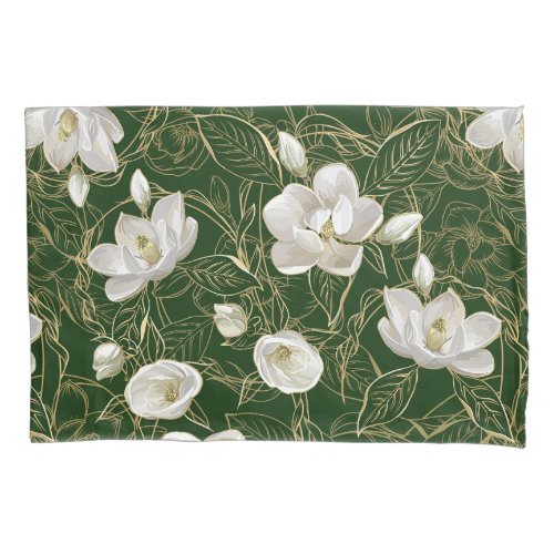 Southern Magnolias Christmas Pillow Case
