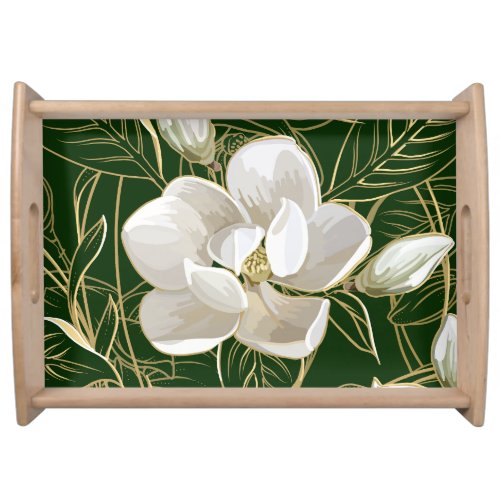 Southern Magnolias Christmas Serving Tray