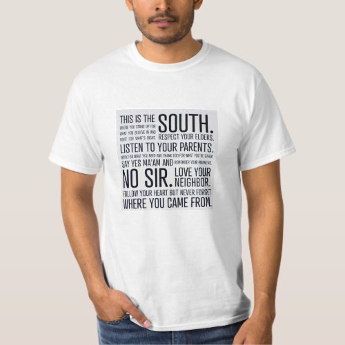 Southern Manifesto T Shirt