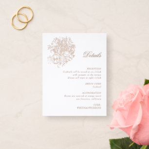 Southern Manor Luxe Wedding Letterpress Enclosure Card
