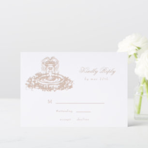 Southern Manor Luxe Wedding Letterpress RSVP Cards