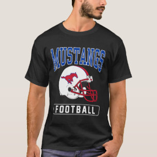 Southern Methodist Smu Mustangs Football Helmet T-Shirt