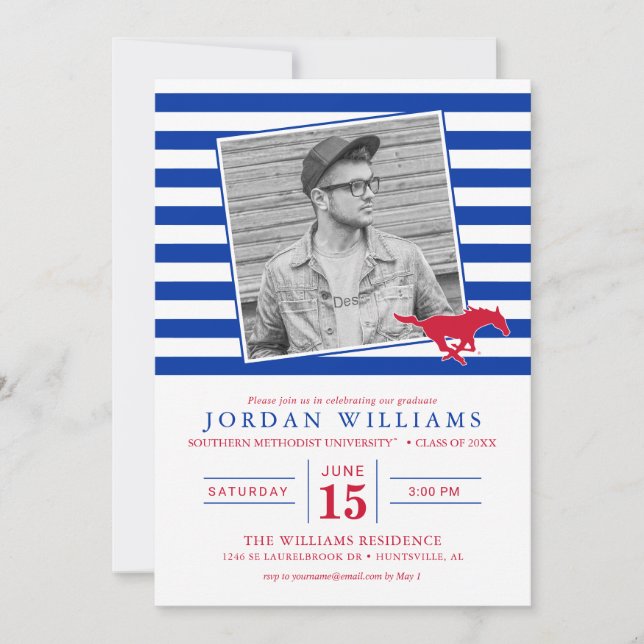 Southern Methodist University Graduate Announcement (Front)