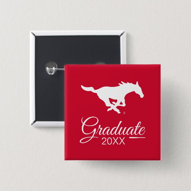 Southern Methodist University Graduate Button (Front & Back)