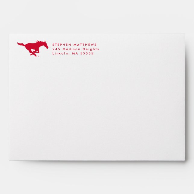 Southern Methodist University Graduate Envelope (Front)