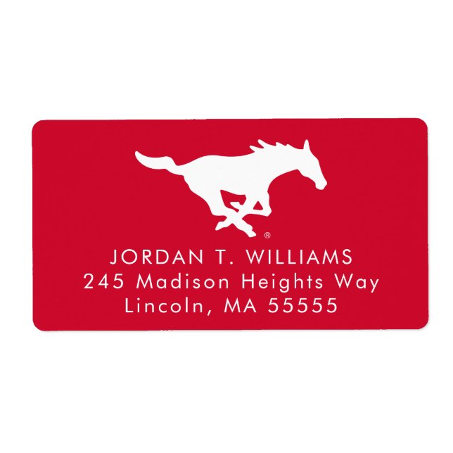 Southern Methodist University Graduate Label (Front)