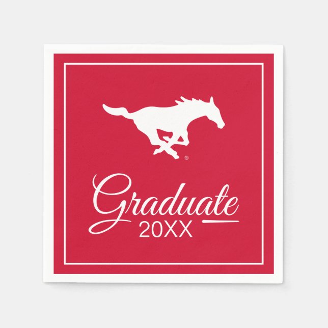 Southern Methodist University Graduate Napkins (Front)
