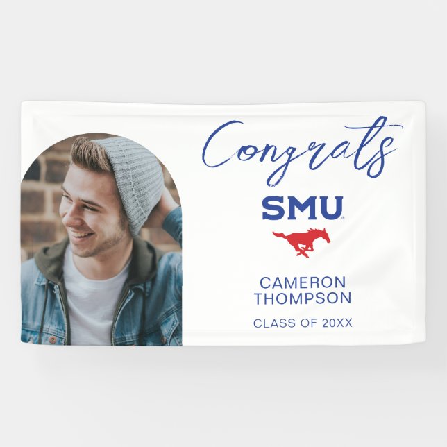 Southern Methodist University Graduation Banner (Horizontal)