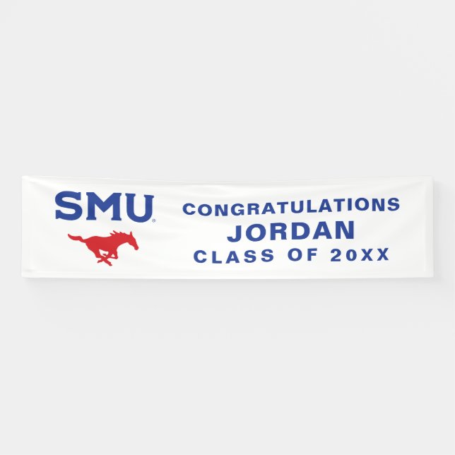 Southern Methodist University Graduation Banner (Horizontal)