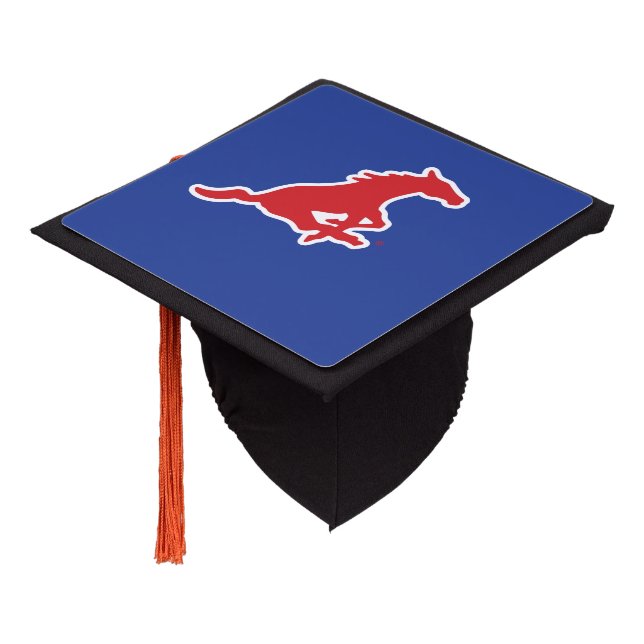 Southern Methodist University Graduation Cap Topper (Angled)