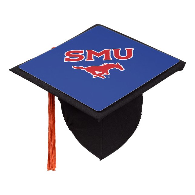 Southern Methodist University Graduation Cap Topper (Angled)