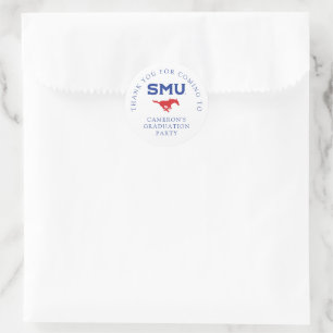 Southern Methodist University Graduation Classic Round Sticker