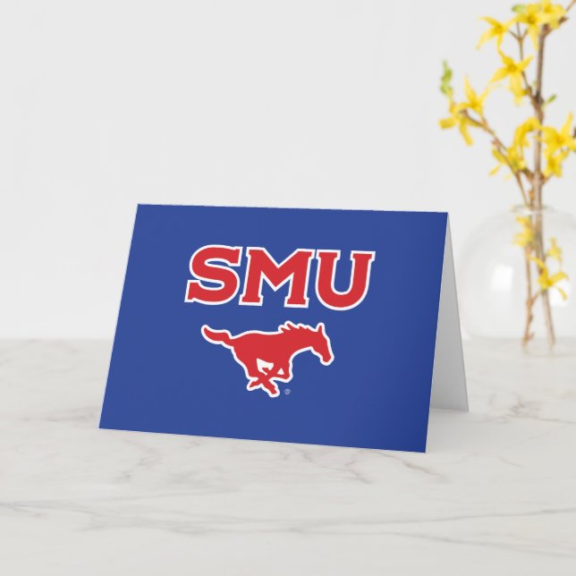 Southern Methodist University Graduation Congrats Card (Yellow Flower)