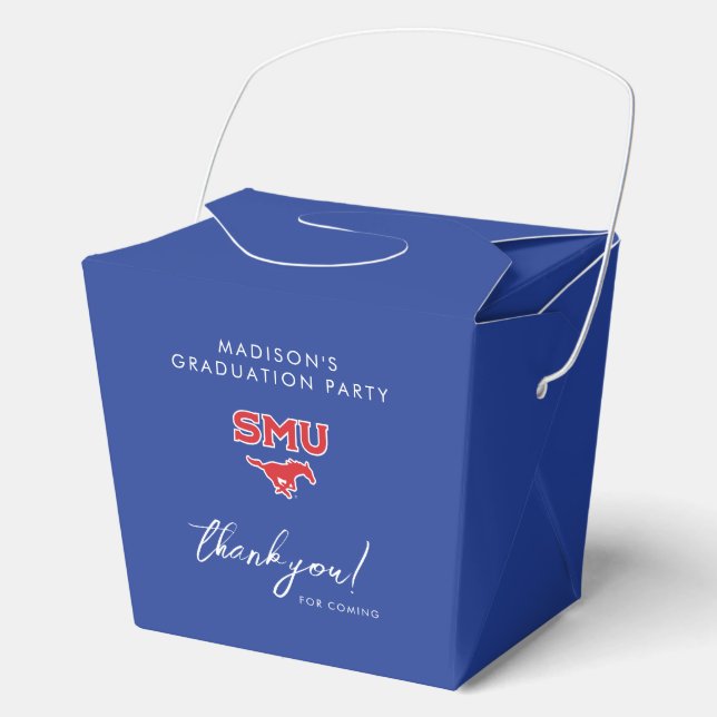 Southern Methodist University Graduation Favor Boxes (Front)