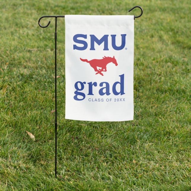 Southern Methodist University Graduation Garden Flag (In SItu)