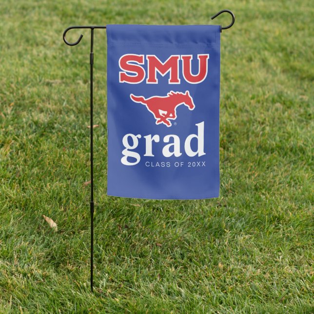 Southern Methodist University Graduation Garden Flag (In SItu)
