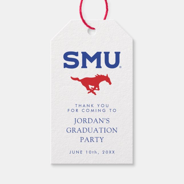 Southern Methodist University Graduation Gift Tags (Front)