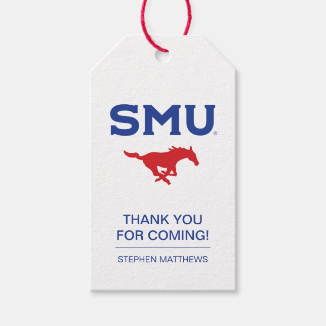 Southern Methodist University Graduation Gift Tags (Front)