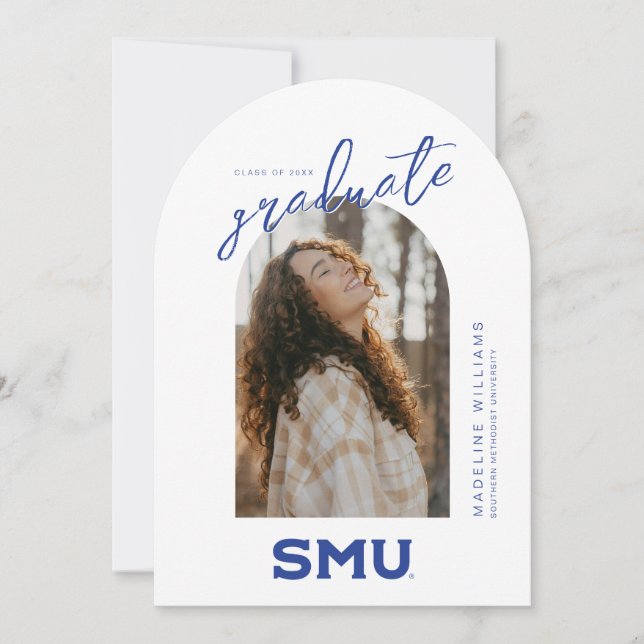 Southern Methodist University Graduation Invitation (Front)