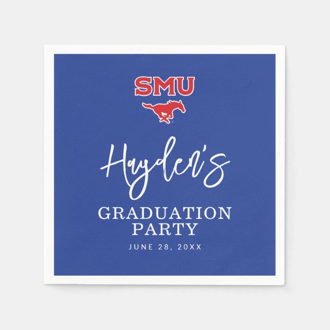 Southern Methodist University Graduation Napkins (Front)