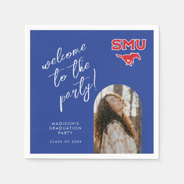 Southern Methodist University Graduation Napkins (Front)